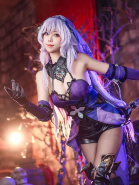 美图欣赏丨Coser蜜汁猫裘:NO.124-黑天鹅[74P2V-2G]