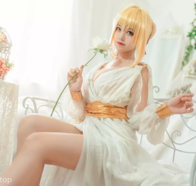 美图欣赏丨Coser蜜汁猫裘:NO.008-尼禄睡裙[10P-138MB]