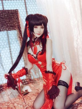 yui金鱼COS合集：本期鉴赏演绎旗袍版时崎狂三的致命诱惑